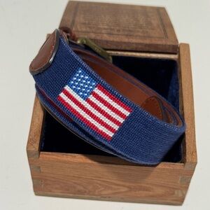 Navy Blue American Flag Belt